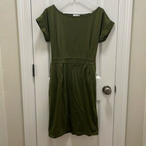 Olive Green knit dress